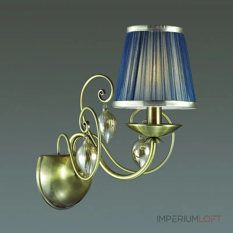 Бра Odeon Light Niagara 3921/1W Цвет арматуры бронза Цвет плафонов синий от ImperiumLoft Бра Odeon Light Niagara 3921/1W Цвет арматуры бронза Цвет плафонов синий от ImperiumLoft