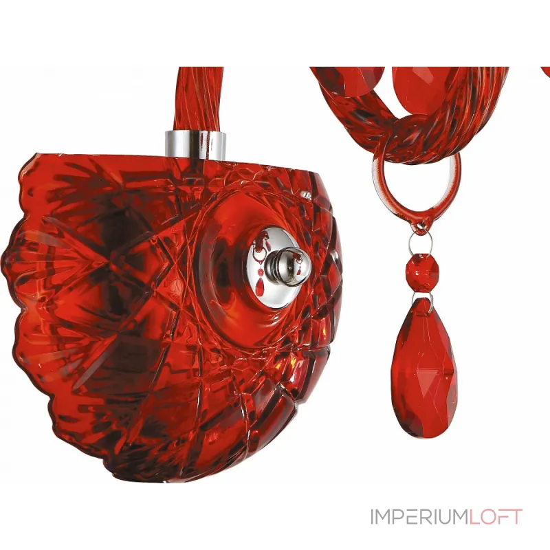 Бра Arte Lamp Teatro A3964AP-1RD Цвет арматуры хром Цвет плафонов красный от ImperiumLoft Бра Arte Lamp Teatro A3964AP-1RD Цвет арматуры хром Цвет плафонов красный от ImperiumLoft
