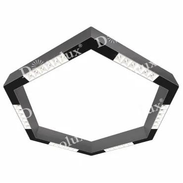 Накладной светильник Donolux DL18515 DL18515С111А36.48.700WB Цвет арматуры серебро Цвет плафонов черно-белый
