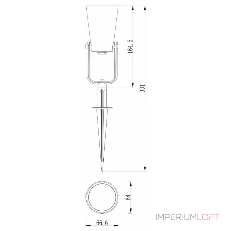 Наземный низкий светильник Favourite Relief 4033-1T от ImperiumLoft Наземный низкий светильник Favourite Relief 4033-1T от ImperiumLoft