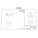 Накладной светильник Maytoni Valencia H601WL-02BS Цвет арматуры латунь Цвет плафонов латунь от ImperiumLoft