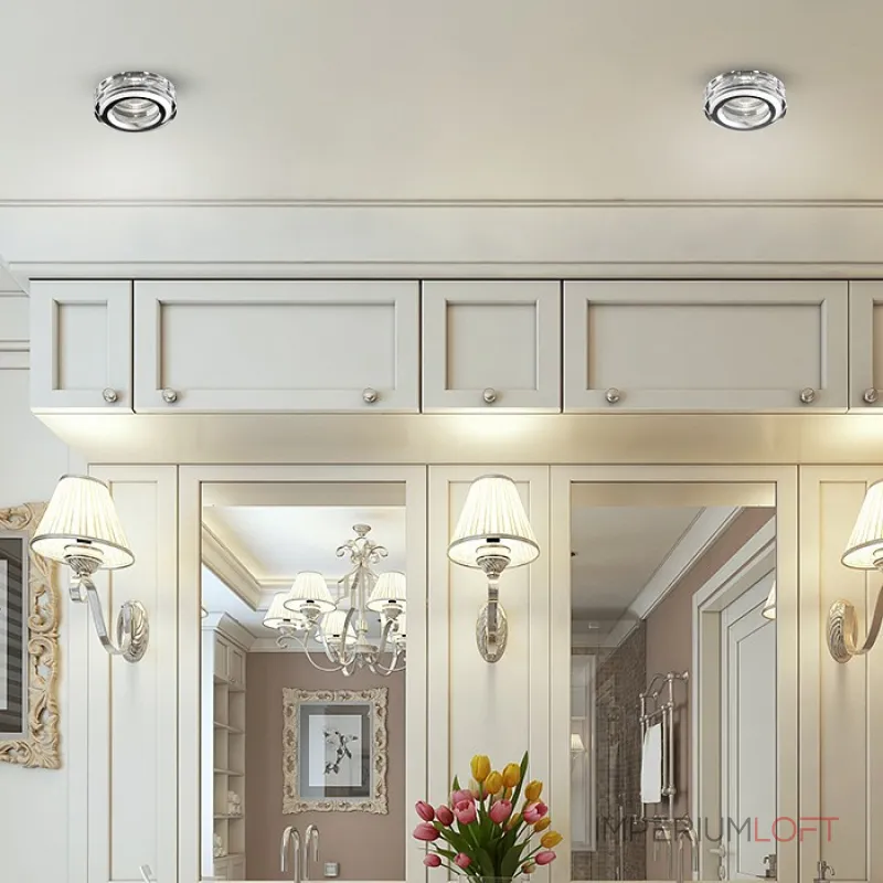 Встраиваемый светильник Novotech Aqua 369879 Цвет арматуры серебро Цвет плафонов хром от ImperiumLoft