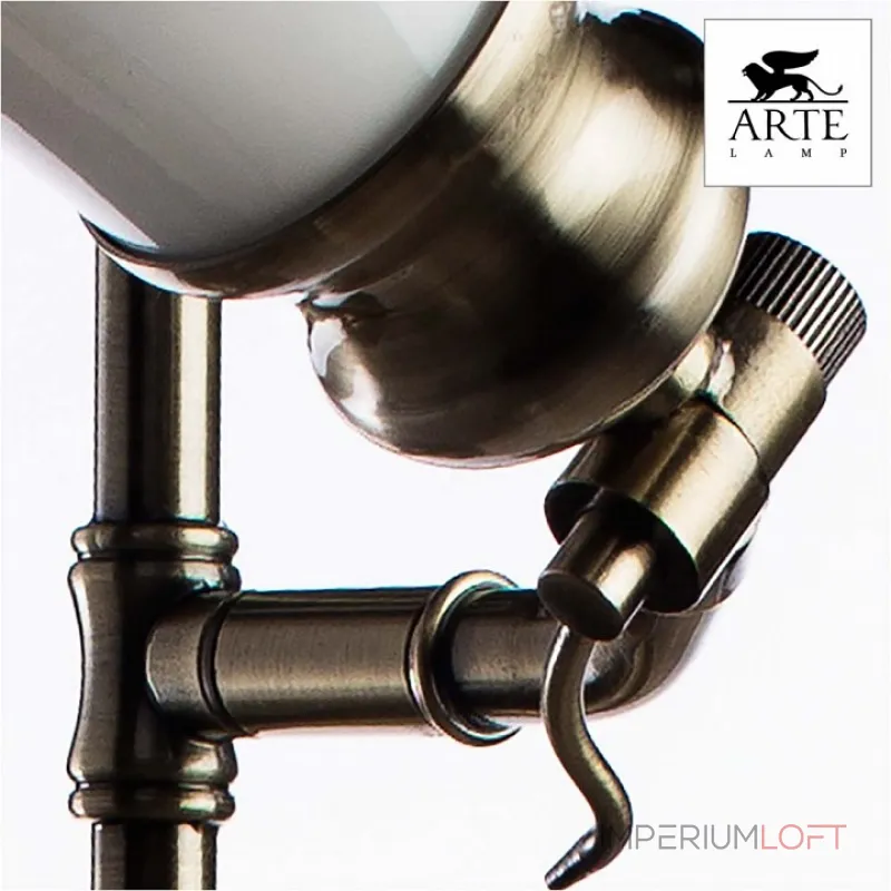 Спот Arte Lamp Vento A9231AP-2AB Цвет арматуры бронза Цвет плафонов белый от ImperiumLoft