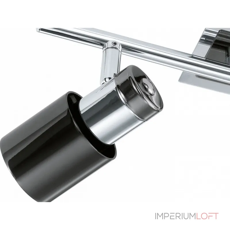 Спот Eglo Davida 1 30833 Цвет арматуры хром Цвет плафонов черный от ImperiumLoft