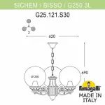 Подвесной светильник Fumagalli Globe 250 G25.120.S30.WXE27 от ImperiumLoft