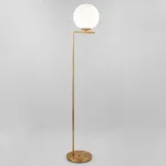 Торшер Eurosvet Frost 01083/1 латунь Цвет плафонов белый Цвет арматуры латунь от ImperiumLoft