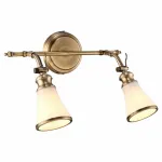 Спот Arte Lamp Vento A9231AP-2AB Цвет арматуры бронза Цвет плафонов белый от ImperiumLoft