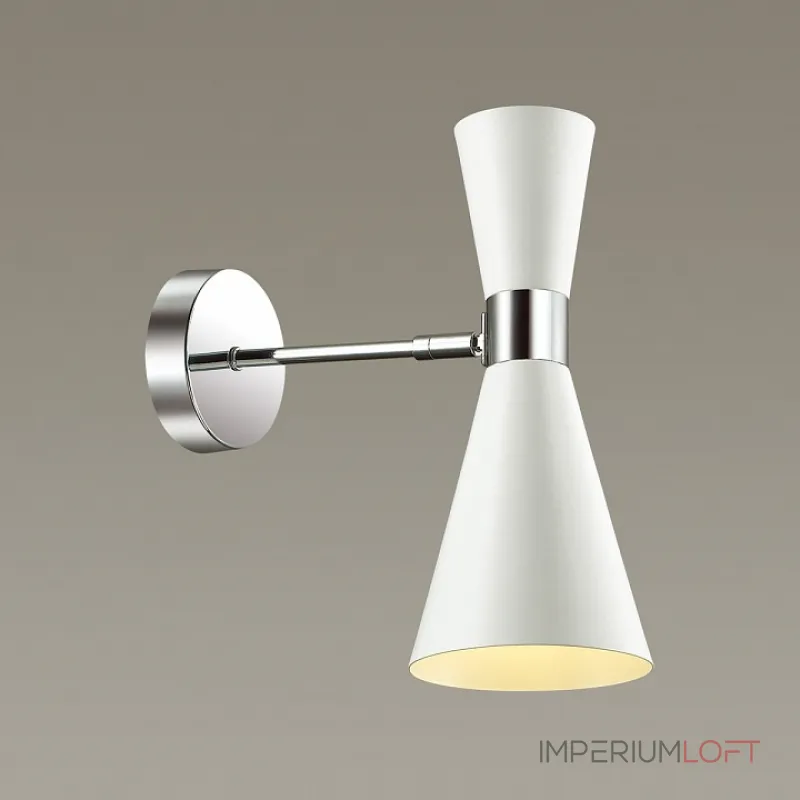 Бра Lumion Quinn 3661/1W Цвет плафонов белый Цвет арматуры хром от ImperiumLoft