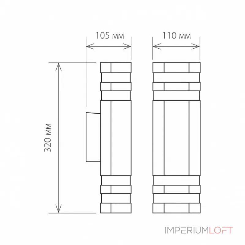 Светильник на штанге Elektrostandard Techno 1443 Techno 1443 черный от ImperiumLoft