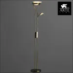 Торшер с подсветкой Arte Lamp Duetto A4399PN-2AB Цвет арматуры бронза Цвет плафонов белый от ImperiumLoft