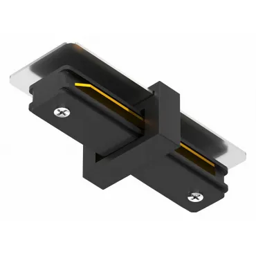 Соединитель с токопроводом линейный для треков Arte Lamp Track Accessories A130006 Цвет арматуры черный Цвет плафонов белый