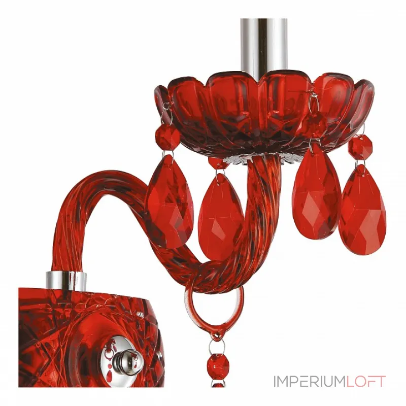 Бра Arte Lamp Teatro A3964AP-1RD Цвет арматуры хром Цвет плафонов красный от ImperiumLoft Бра Arte Lamp Teatro A3964AP-1RD Цвет арматуры хром Цвет плафонов красный от ImperiumLoft