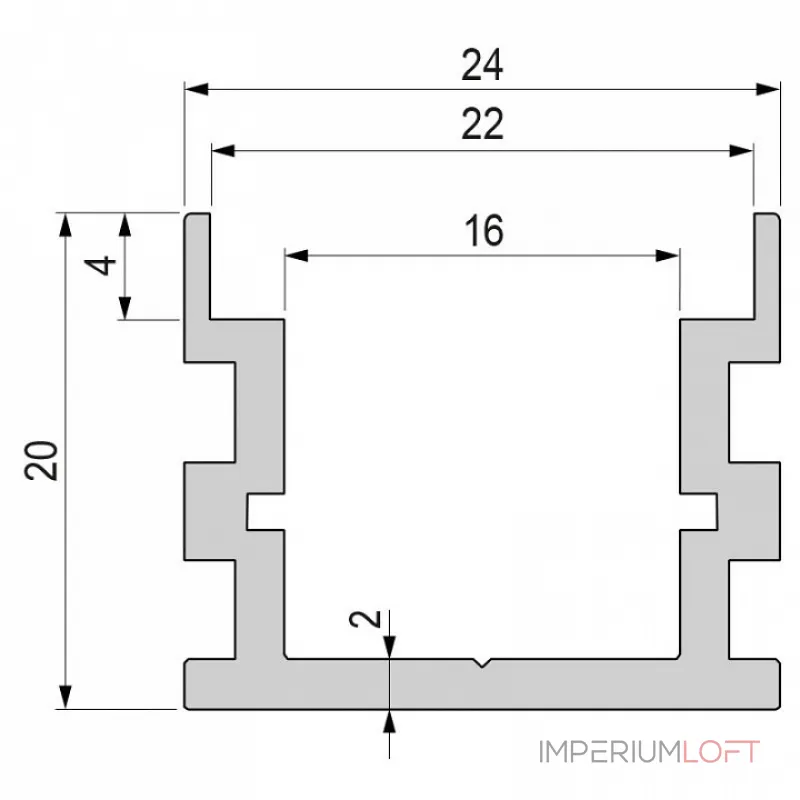 Профиль накладной Deko-Light U-high 970741 Цвет арматуры серебро от ImperiumLoft Профиль накладной Deko-Light U-high 970741 Цвет арматуры серебро от ImperiumLoft