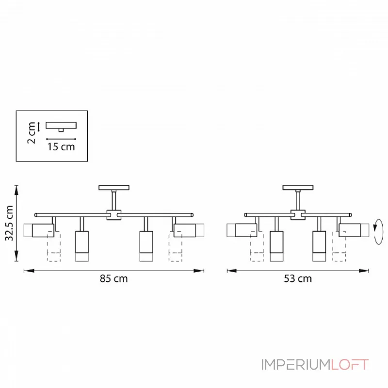 Потолочная люстра Lightstar Rullo LR7283743641