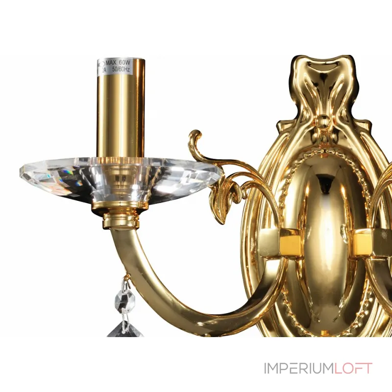 Бра Osgona Stregaro 694622 Цвет арматуры золото Цвет плафонов прозрачный от ImperiumLoft