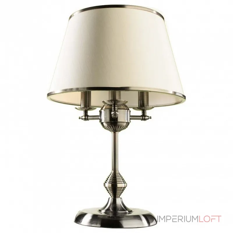Настольная лампа декоративная Arte Lamp Alice A3579LT-3AB Цвет арматуры бронза Цвет плафонов кремовый от ImperiumLoft