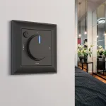 Терморегулятор электромеханический для теплого пола Werkel черный W1151108 от ImperiumLoft