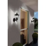 Светильник на штанге Eglo ПРОМО Laterna 4 22468 Цвет арматуры черный Цвет плафонов прозрачный от ImperiumLoft