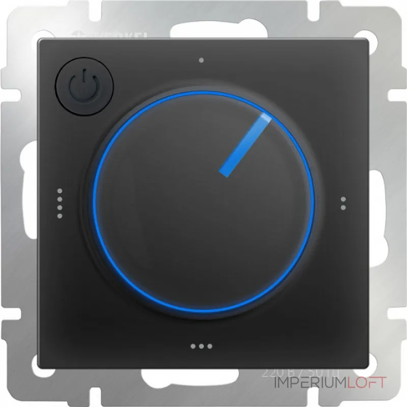 Терморегулятор электромеханический для теплого пола Werkel черный W1151108 от ImperiumLoft