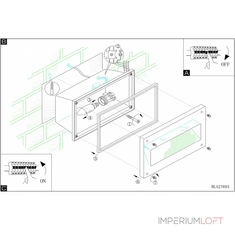 Встраиваемый светильник Eglo ПРОМО Zimba 88575 Цвет арматуры серебро Цвет плафонов прозрачный от ImperiumLoft
