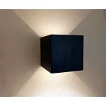 08585,19(3000K) Светильник КУБ черный w10x10 h10 Led 6w (3000K) IP65 от ImperiumLoft