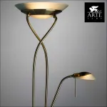 Торшер с подсветкой Arte Lamp Duetto A4399PN-2AB Цвет арматуры бронза Цвет плафонов белый от ImperiumLoft