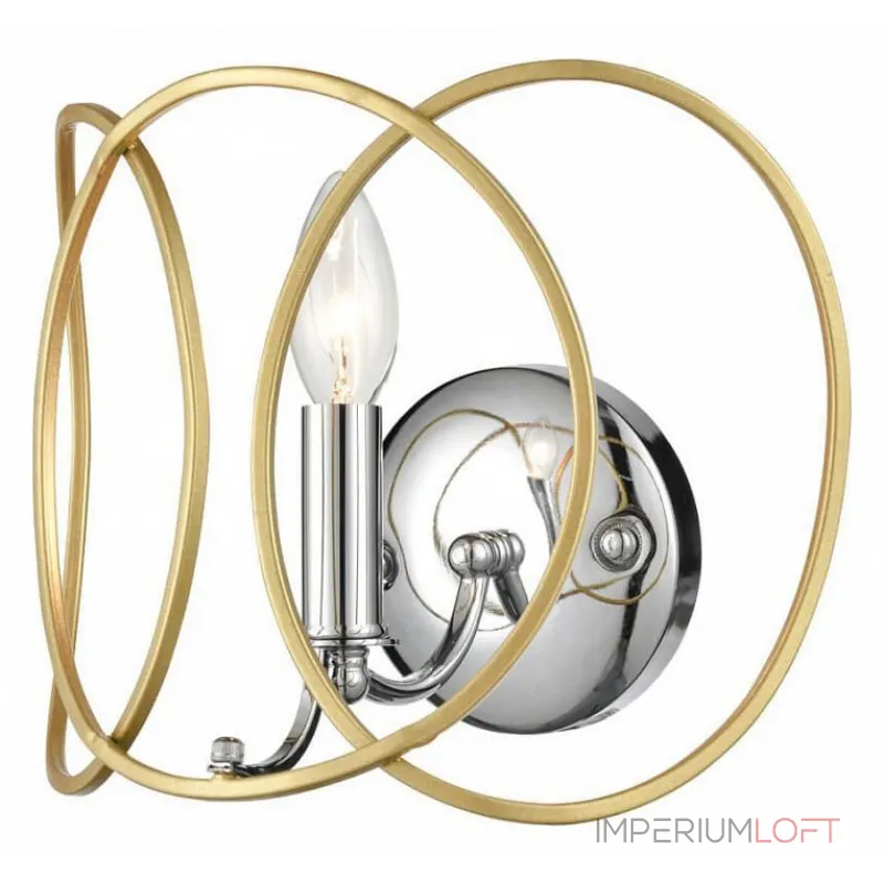 Бра Vele Luce Vita VL4234W01 Цвет арматуры хром Цвет плафонов золото от ImperiumLoft Бра Vele Luce Vita VL4234W01 Цвет арматуры хром Цвет плафонов золото от ImperiumLoft