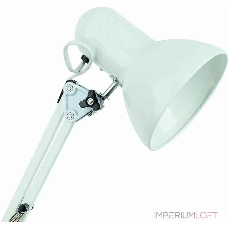 Настольная лампа офисная Arte Lamp Junior A1330LT-1WH Цвет арматуры белый Цвет плафонов белый от ImperiumLoft
