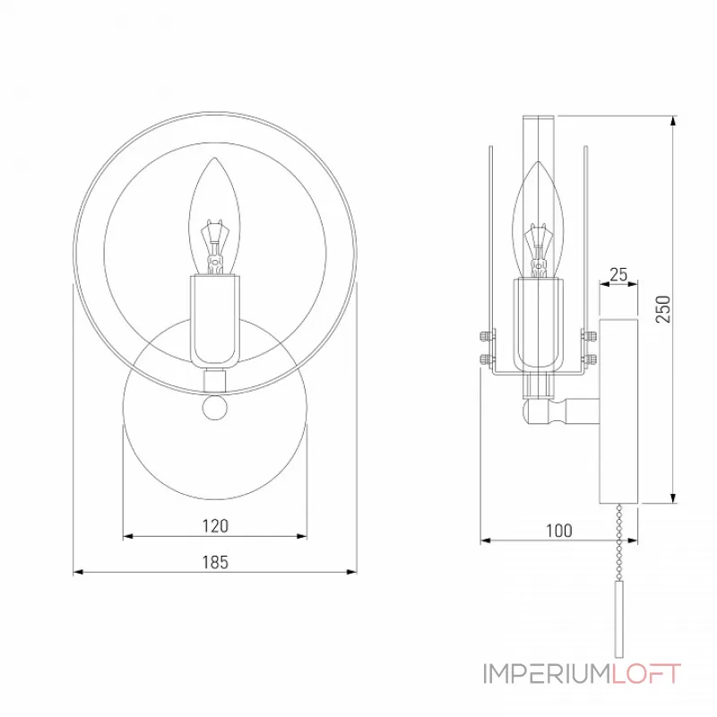 Бра Eurosvet Gallo 70121/1 черный Цвет плафонов янтарный от ImperiumLoft Бра Eurosvet Gallo 70121/1 черный Цвет плафонов янтарный от ImperiumLoft
