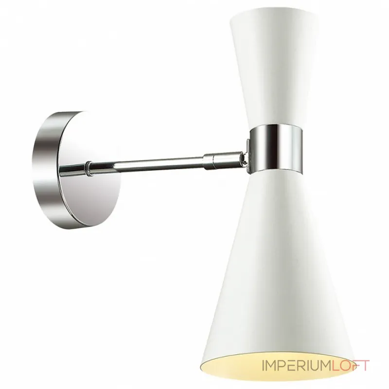 Бра Lumion Quinn 3661/1W Цвет плафонов белый Цвет арматуры хром от ImperiumLoft