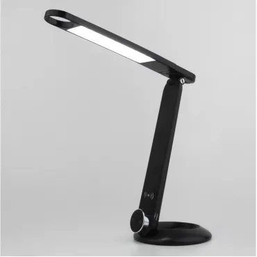 Настольный светодиодный светильник с сенсорным управлением и индукционной зарядкой 80428/1 черный