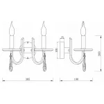Бра Freya Forte FR1006WL-02N Цвет арматуры никель Цвет плафонов прозрачный от ImperiumLoft