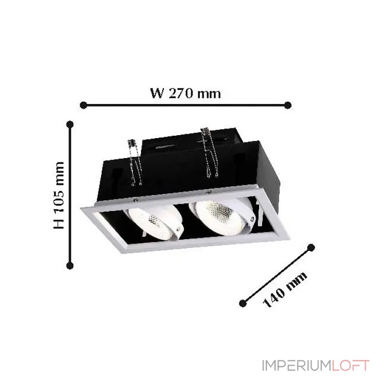 Встраиваемый светильник Favourite Flashled 1985-2C от ImperiumLoft