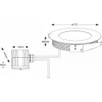 Встраиваемый в дорогу светильник Deko-Light Flat I WW 100114 Цвет арматуры серебро Цвет плафонов прозрачный от ImperiumLoft