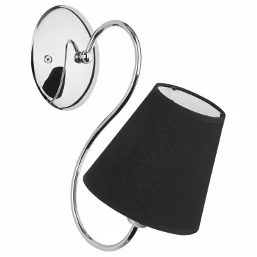 Бра Alfa Ribera 11550 Цвет арматуры хром Цвет плафонов чёрный