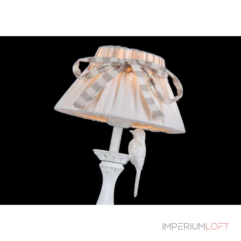 Настольная лампа декоративная Maytoni Bird ARM013-11-W Цвет арматуры белый Цвет плафонов белый от ImperiumLoft
