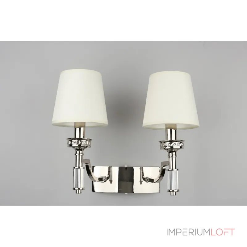Бра Aployt Patricia APL.716.01.02 Цвет арматуры хром Цвет плафонов белый от ImperiumLoft