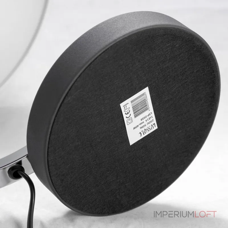 Настольная лампа декоративная LGO Falcon LSP-0559 Цвет арматуры хром Цвет плафонов черный от ImperiumLoft Настольная лампа декоративная LGO Falcon LSP-0559 Цвет арматуры хром Цвет плафонов черный от ImperiumLoft