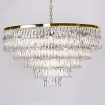 Подвесная люстра Newport 10120 10129+37/C gold 