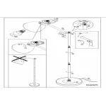 Торшер Eglo Priddy 49471 Цвет арматуры черный Цвет плафонов черный от ImperiumLoft