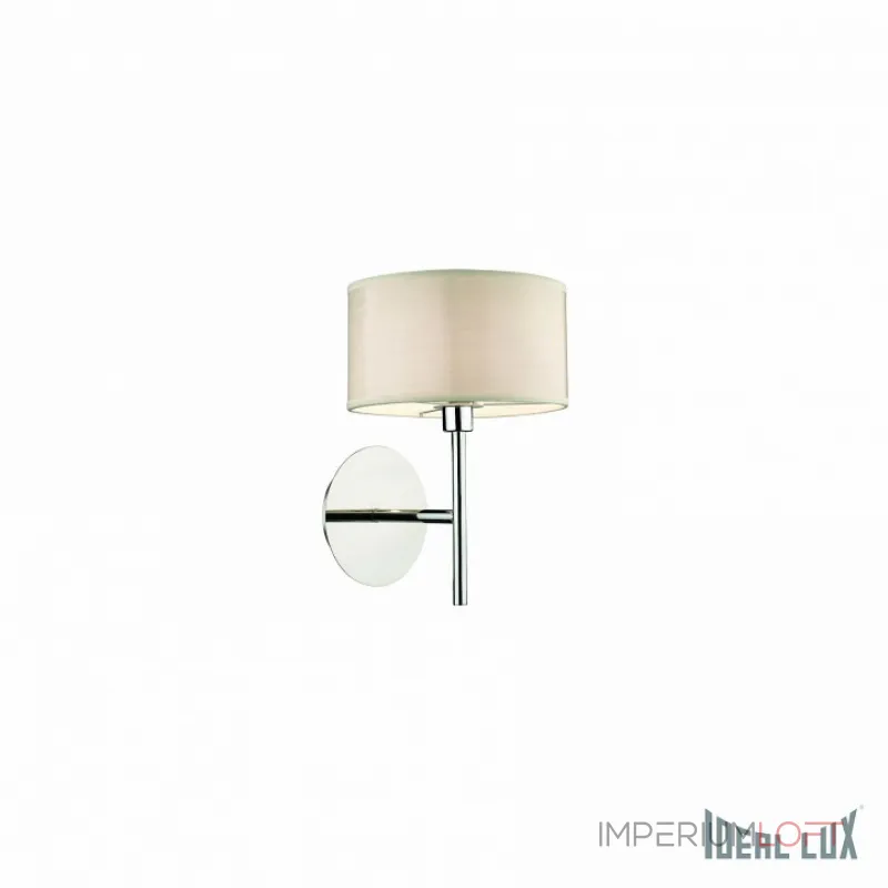 Бра Ideal Lux Woody WOODY AP1 WOOD Цвет арматуры хром Цвет плафонов кремовый от ImperiumLoft Бра Ideal Lux Woody WOODY AP1 WOOD Цвет арматуры хром Цвет плафонов кремовый от ImperiumLoft