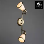 Спот Arte Lamp Vento A9231AP-2AB Цвет арматуры бронза Цвет плафонов белый от ImperiumLoft