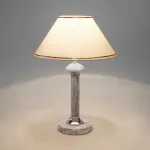 Настольная лампа декоративная Eurosvet Lorenzo 60019/1 мрамор Цвет плафонов кремовый Цвет арматуры серый от ImperiumLoft