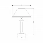 Настольная лампа декоративная Eurosvet Lorenzo 60019/1 венге от ImperiumLoft