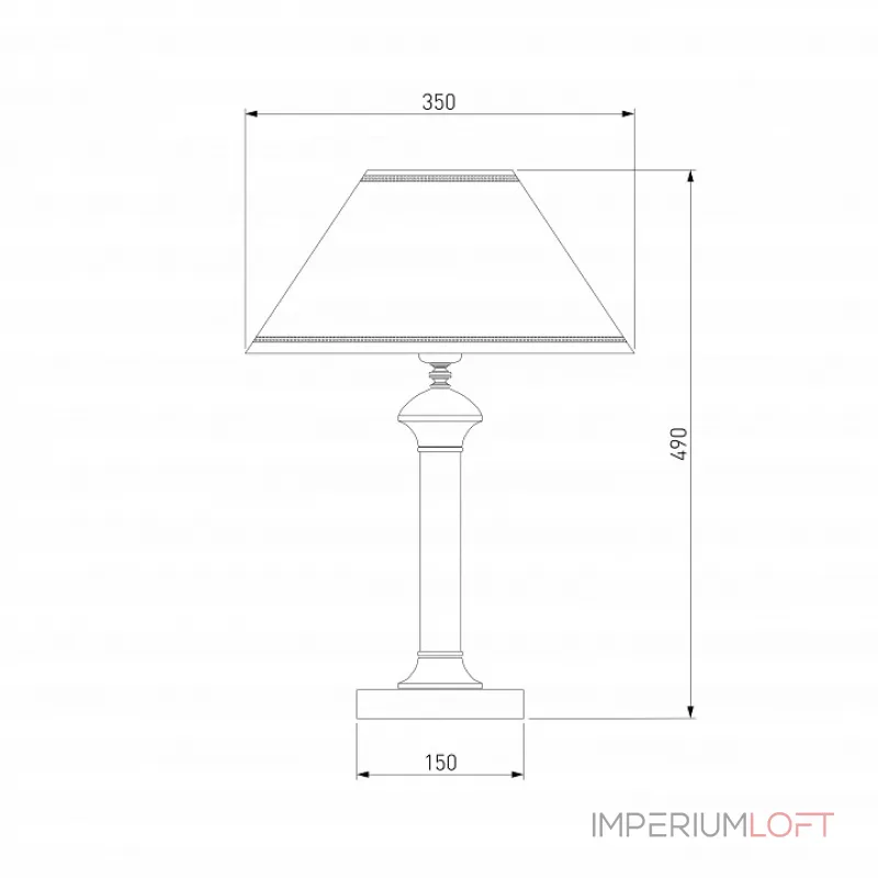 Настольная лампа декоративная Eurosvet Lorenzo 60019/1 венге от ImperiumLoft