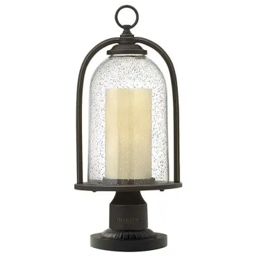 Наземный низкий светильник Hinkley HK/QUINCY3/M Цвет плафонов белый Цвет арматуры бронза Наземный низкий светильник Hinkley HK/QUINCY3/M Цвет плафонов белый Цвет арматуры бронза