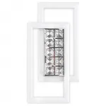 Накладной светильник Ambrella Ice 1 FA107 цвет арматуры белый цвет плафонов прозрачный от ImperiumLoft