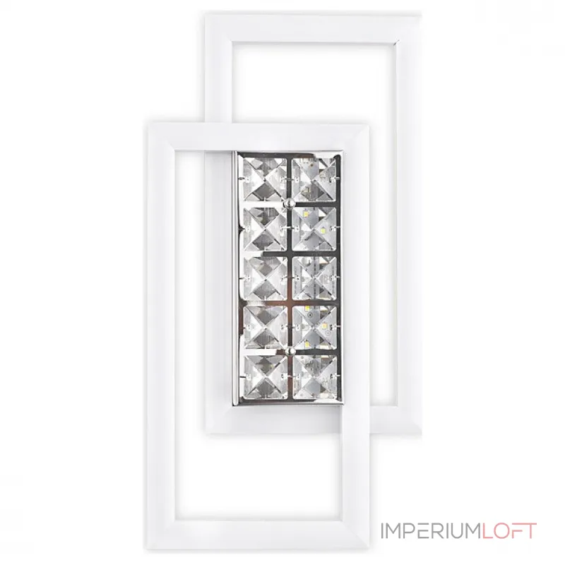 Накладной светильник Ambrella Ice 1 FA107 цвет арматуры белый цвет плафонов прозрачный от ImperiumLoft