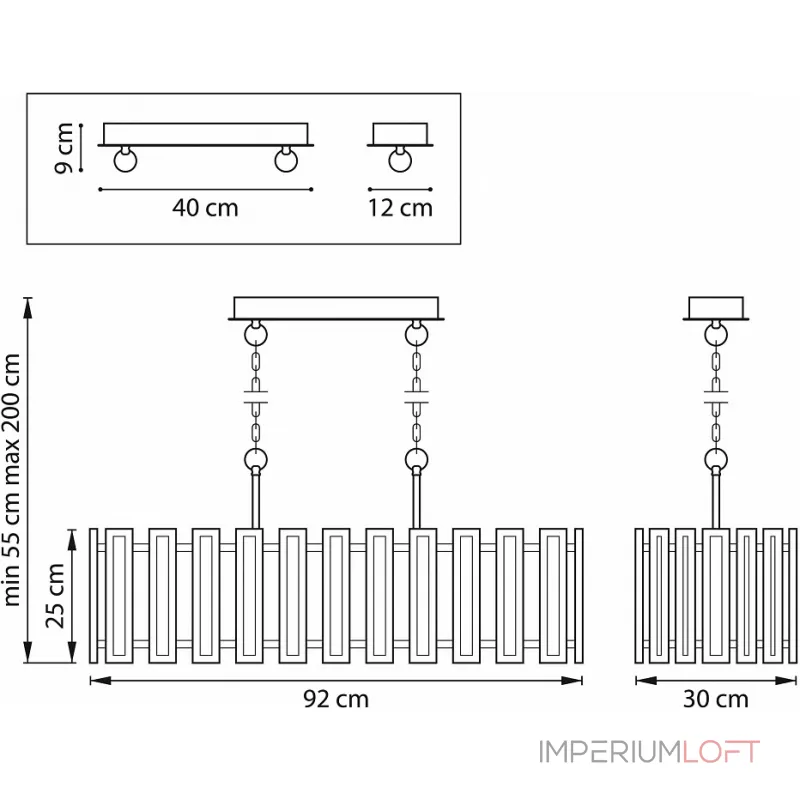 Подвесная люстра Lightstar Agave 712164
