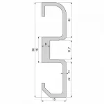 Профиль накладной  Deko-Light AM-02-10 970600 Цвет арматуры серебро от ImperiumLoft